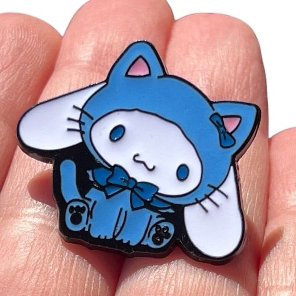 Cinnamoroll Sanrio Official Blue Kitty Costume Enamel Pin